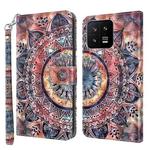For Xiaomi 13 3D Painted Pattern Leather Phone Case(Colorful Mandala)