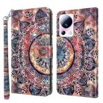 For Xiaomi 13 Lite 3D Painted Pattern Leather Phone Case(Colorful Mandala)