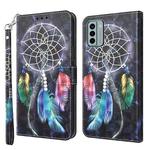 For Nokia G22 3D Painted Pattern Leather Phone Case(Colorful Dreamcatcher)