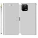 For Huawei nova Y61 / Enjoy 50z Imitated Mirror Surface Leather Phone Case(Silver)