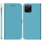 For Huawei nova Y61 / Enjoy 50z Imitated Mirror Surface Leather Phone Case(Blue)