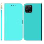 For Huawei nova Y61 / Enjoy 50z Imitated Mirror Surface Leather Phone Case(Mint Green)