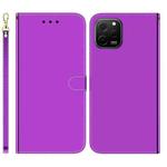 For Huawei nova Y61 / Enjoy 50z Imitated Mirror Surface Leather Phone Case(Purple)