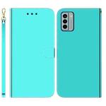 For Nokia G22 Imitated Mirror Surface Leather Phone Case(Mint Green)