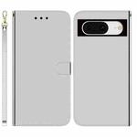 For Google Pixel 8 Imitated Mirror Surface Leather Phone Case(Silver)