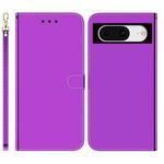 For Google Pixel 8 Imitated Mirror Surface Leather Phone Case(Purple)