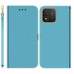 For Honor X5 Imitated Mirror Surface Leather Phone Case(Blue)