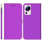 For Xiaomi 13 Lite / Civi 2 Imitated Mirror Surface Leather Phone Case(Purple)