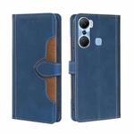 For Infinix Hot 12 Pro Skin Feel Magnetic Buckle Leather Phone Case(Blue)