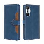 For Infinix Hot 20S Skin Feel Magnetic Buckle Leather Phone Case(Blue)