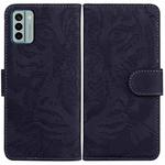 For Nokia G22 Tiger Embossing Pattern Flip Leather Phone Case(Black)