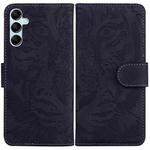 For Samsung Galaxy M14 Tiger Embossing Pattern Flip Leather Phone Case(Black)