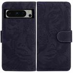 For Google Pixel 8 Pro Tiger Embossing Pattern Flip Leather Phone Case(Black)