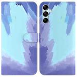 For Samsung Galaxy M14 Watercolor Pattern Flip Leather Phone Case(Winter Snow)