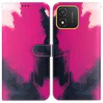 For Honor X5 Watercolor Pattern Flip Leather Phone Case(Berry)