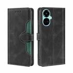 For Tecno Camon 19 / 19 Pro Skin Feel Magnetic Buckle Leather Phone Case(Black)