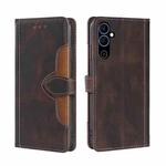 For Tecno Pova Neo 2 Skin Feel Magnetic Buckle Leather Phone Case(Brown)