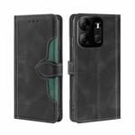 For Tecno Spark GO 2023 / Pop 7/Pop 7 Pro Skin Feel Magnetic Buckle Leather Phone Case(Black)