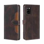 For Rakuten Big S Skin Feel Magnetic Buckle Leather Phone Case(Brown)