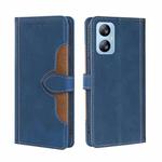 For Blackview A52 Skin Feel Magnetic Buckle Leather Phone Case(Blue)