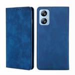 For Blackview A52 Skin Feel Magnetic Horizontal Flip Leather Phone Case(Blue)