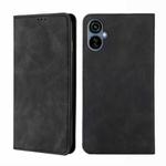 For Tecno Camon 19 Neo Skin Feel Magnetic Horizontal Flip Leather Phone Case(Black)