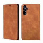For Tecno Pova Neo 2 Skin Feel Magnetic Horizontal Flip Leather Phone Case(Light Brown)