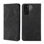 For Tecno Spark 8C Skin Feel Magnetic Horizontal Flip Leather Phone Case(Black)