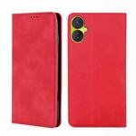 For Tecno Spark 9 Pro Skin Feel Magnetic Horizontal Flip Leather Phone Case(Red)