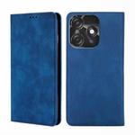 For Tecno Spark 10C Skin Feel Magnetic Horizontal Flip Leather Phone Case(Blue)