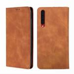 For Rakuten Big Skin Feel Magnetic Horizontal Flip Leather Phone Case(Light Brown)