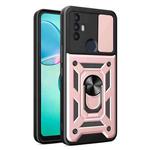 For TCL 30 SE Sliding Camera Cover Design TPU + PC Phone Case(Rose Gold)