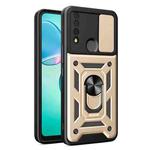 For TCL 30 XE 5G Sliding Camera Cover Design TPU + PC Phone Case(Gold)