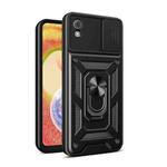 For TCL 30 Z Sliding Camera Cover Design TPU + PC Phone Case(Black)