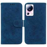 For Xiaomi 13 Lite / Civi 2 Butterfly Rose Embossed Leather Phone Case(Blue)