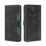 For Honor X5 4G Skin Feel Magnetic Buckle Leather Phone Case(Black)