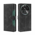 For OPPO Find X6 5G Skin Feel Magnetic Buckle Leather Phone Case(Black)