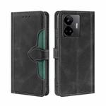 For Realme GT Neo 5 / GT3 / GT Neo 5 240W Skin Feel Magnetic Buckle Leather Phone Case(Black)