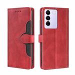 For vivo S16e Skin Feel Magnetic Buckle Leather Phone Case(Red)