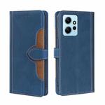 For Xiaomi Redmi Note 12 4G Global Skin Feel Magnetic Buckle Leather Phone Case(Blue)