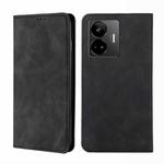 For Realme GT Neo 5 / GT3 / GT Neo 5 240W Skin Feel Magnetic Horizontal Flip Leather Phone Case(Black)