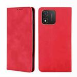 For Honor X5 4G Skin Feel Magnetic Horizontal Flip Leather Phone Case(Red)