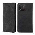 For Honor X5 4G Skin Feel Magnetic Horizontal Flip Leather Phone Case(Black)