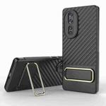 For Honor 80 5G Wavy Textured Phone Case (Black)