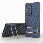 For Honor 80 5G Wavy Textured Phone Case (Blue)