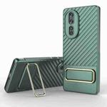 For Honor 80 5G Wavy Textured Phone Case (Green)