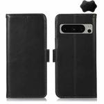 For Google Pixel 8 Pro Crazy Horse Top Layer Cowhide Leather Phone Case(Black)