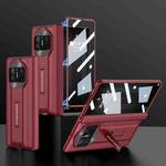 For Huawei Mate X3 GKK Integrated Magnetic Folding Hinge Supercar Phone Case(Red)