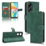 For OPPO A1 5G Skin Feel Magnetic Flip Leather Phone Case(Green)
