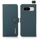 For Google Pixel 8 KHAZNEH Custer Genuine Leather RFID Phone Case(Green)